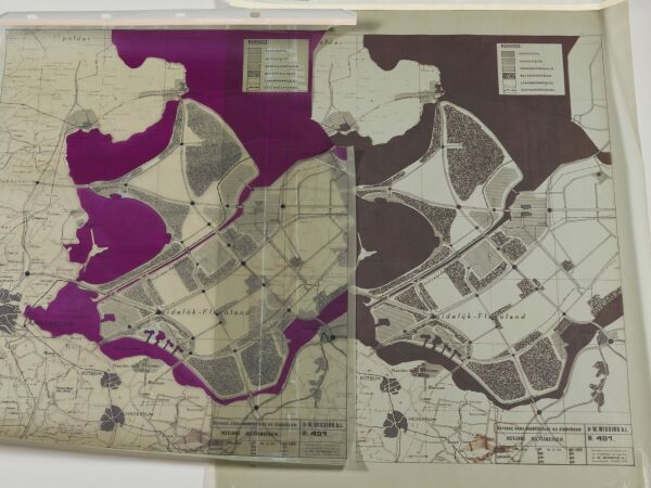 W. Wissing, ein �erstes Original� und ein �zweites Original� des Entwurfs f�r den Markerwaard, 1970