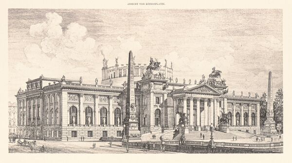 Wettbewerbsprojekt f�r das Reichstagsgeb�ude in Berlin, 1882