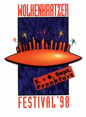 Karten fr das Wolkenkratzer-Festival 1998 in Frankfurt / M. werden ausgegeben