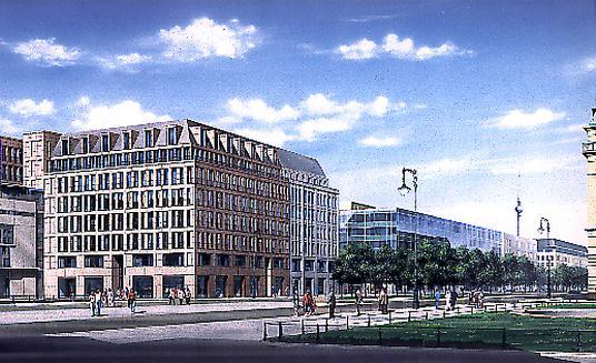 Grundsteinlegung fr Ortner-Bau am Pariser Platz in Berlin
