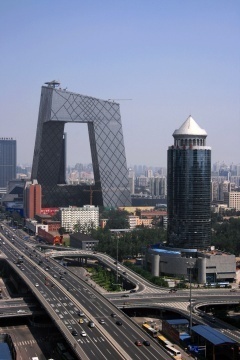CCTV-Fassade in Peking fertig
