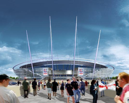 Plne fr den Neubau des Londoner Wembley-Stadions vorgestellt