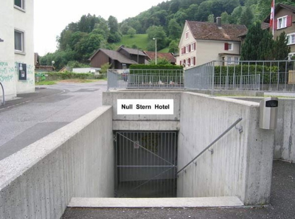 Neu: Bunker-Hotel in St. Gallen