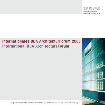 Internationales BDA-Forum in Hamburg