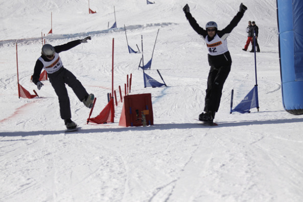 Top-Bedingungen bei Skimeisterschaft GAM open