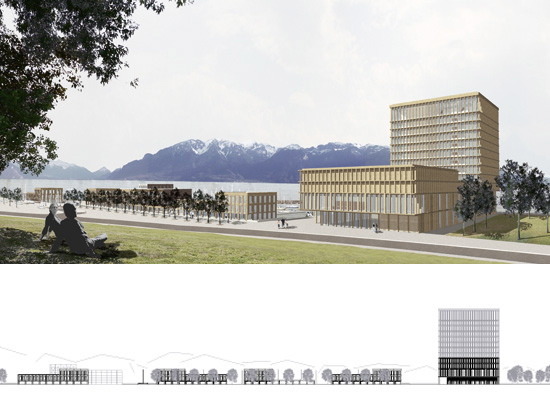 3. Preis: MARINA LAUSANNE-OUCHY - Neues Segelhafenareal am Genfer See, Hotelbauten (Konkrete Aufgaben)