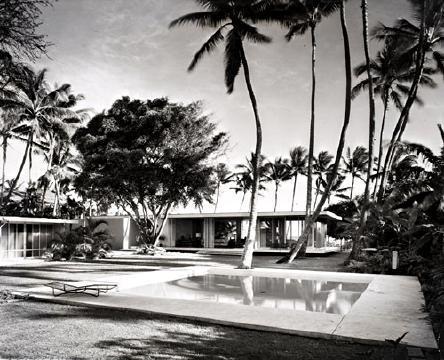 Blanche Hill House, Kāhala, Honolulu, Oahu, 1961. Architekt: Vladimir Ossipoff. Foto: Robert Wenkam.