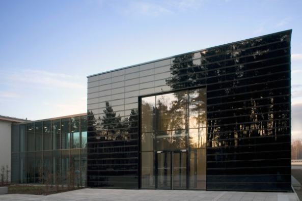 Eingangs- und Logistikgebude, Forschungszentrum Dresden-Rossendorf, Henn Architekten