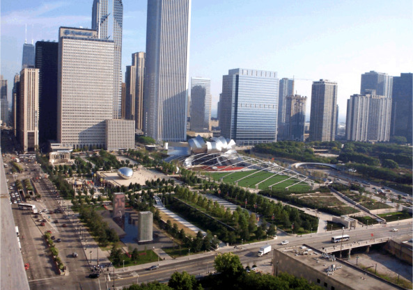 Chicago Millennium Park,  Jay Pritzker Pavillon, Frank Gehry