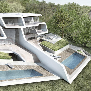Hadid, Villa in der Schweiz