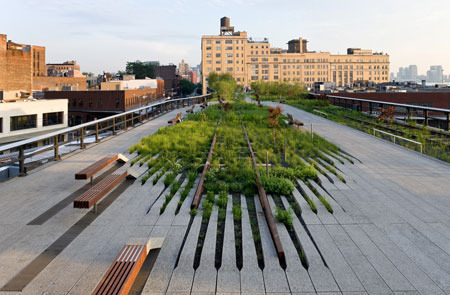 High Line Park, New York, Chelsea,  Manhattan, Diller Scofidio + Renfro, Field Operations