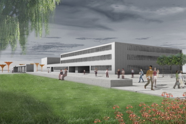 Baustart Berufschule Wien, AMP Architekten