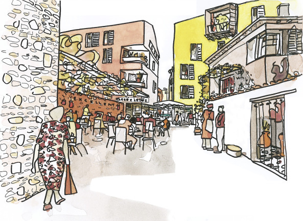 Scenograpic Urbanism, Bolles+Wilson, Masterplan fr Stadtzentrum in Kora, Albanien