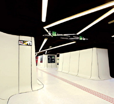 Barcelona, U-Bahnhof, Umbau, ON-A Arquitectura