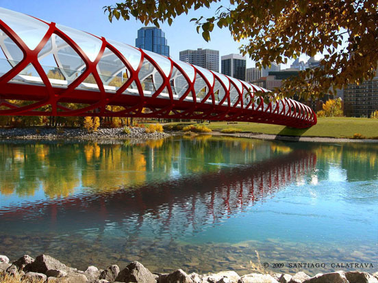 Calgary Peace Bridge, Santiago Calatrava