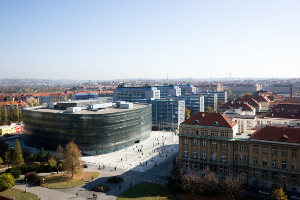Projektil, Lhotakova, Prag, Technical Library, Technische Bibliothek