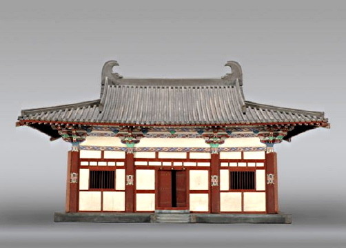 Haupthalle des Tempels Nanchan Si, Wutai, Provinz Shanxi (Tang-Dynastie, 782)
