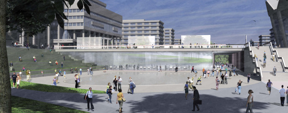 Neugestaltung der Zentralachse der Ruhr-Universitt Bochum