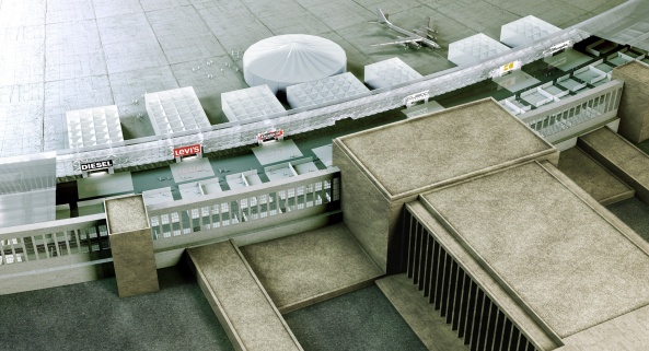 Temporre Konstruktion, Flughafen Tempelhof, Berlin