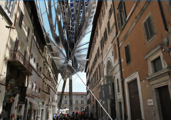 Energy Roof, Coop Himmelb(l)au, Perugia, Via Mazzini, Wolf D. Prix