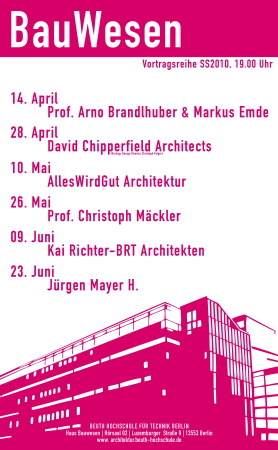 Architektenvortrge in Berlin