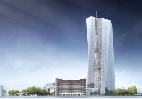 Baubeginn fr EZB-Neubau in Frankfurt