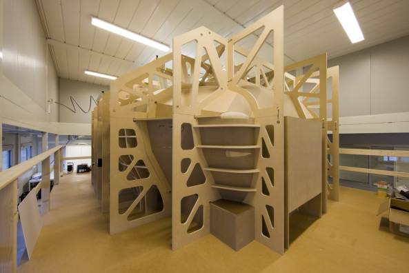 Jean Nouvel, Philharmonie, Paris, Ackermann, Parc de la Villette, Tschumi, Konzertsaal, Akustik, Holzmodell