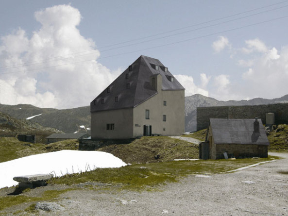 Miller Maranta Architekten, Sankt Gotthard, Altes Hospiz, Schweiz