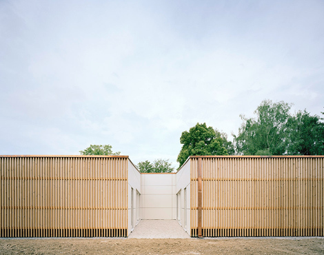 Kinderkrippe Kinderland, Universittsbauamt Stuttgart-Vaihingen und Hohenheim, Wolfgang Roth Architekten, Kita, Kindergarten