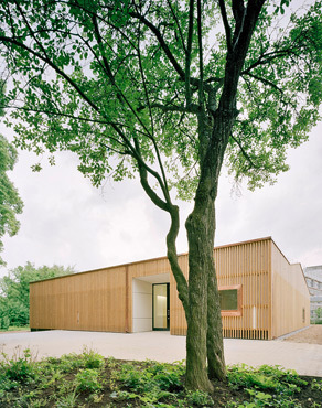 Kinderkrippe Kinderland, Universittsbauamt Stuttgart-Vaihingen und Hohenheim, Wolfgang Roth Architekten, Kita, Kindergarten