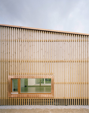 Kinderkrippe Kinderland, Universittsbauamt Stuttgart-Vaihingen und Hohenheim, Wolfgang Roth Architekten, Kita, Kindergarten