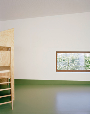 Kinderkrippe Kinderland, Universittsbauamt Stuttgart-Vaihingen und Hohenheim, Wolfgang Roth Architekten, Kita, Kindergarten