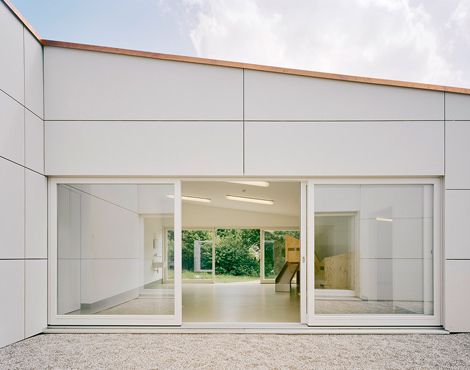 Kinderkrippe Kinderland, Universittsbauamt Stuttgart-Vaihingen und Hohenheim, Wolfgang Roth Architekten, Kita, Kindergarten