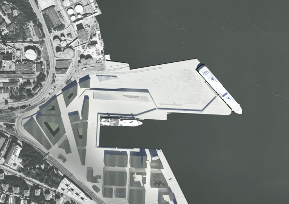 C. F. Mller Architects, Stockholm, Terminal, Wettbewerb, Vrtahamnen, Sverige