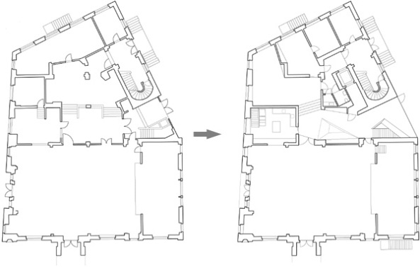Raumbremse, Pfarreihaus St. Joseph, Zürich, Saarinen+Frei