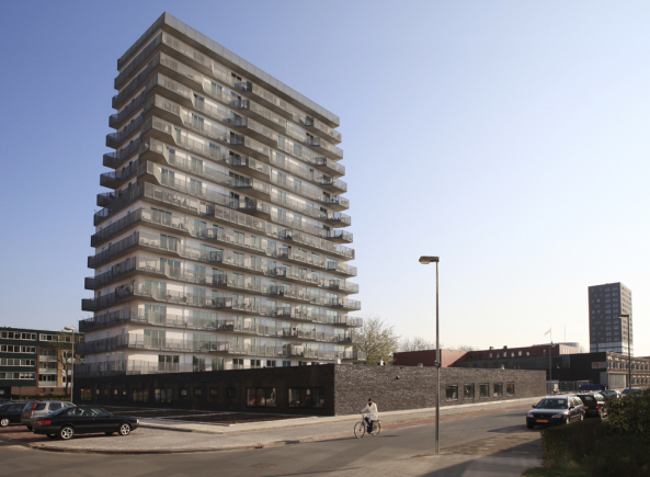NL Architekten, Prisma, Groningen, Wohnen, Apartments, Turm
