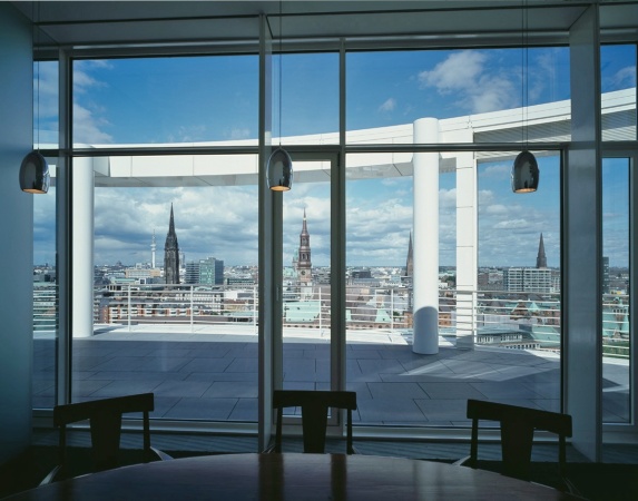 Richard Meier, Hafen City Skyline, Coffee Plaza, Hamburg