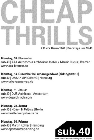 sub.40, cheap thrills, Uni Kassel