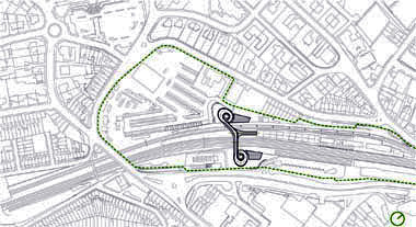 Bahnstation von Grimshaw in Newport