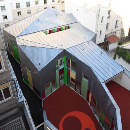 Paris, Crche, Sacr Cur, BP Architectures, Rue Pierre Picard, Montmarte, Kindergarten