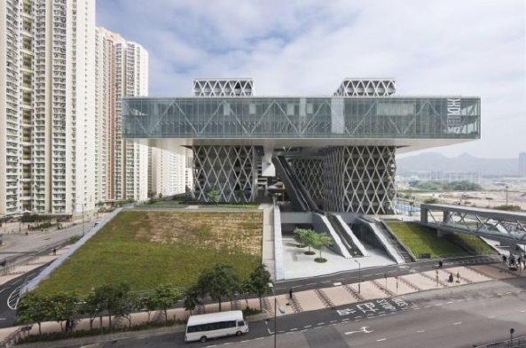 Hong Kong Design Institute, CAAU Coldefy Associés Architectes & Urbanistes, Thomas Coldefy, Isabel Van Haute, Hong Kong, Tiu Keng Leng, Tseung Kwan O